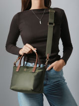 Cross Body Tas Popette Nylon Tommy hilfiger Groen popette AW17709-vue-porte